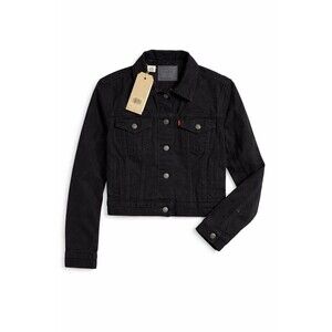 Levi’s Black Trucker Jacket XS NWT Classic Denim